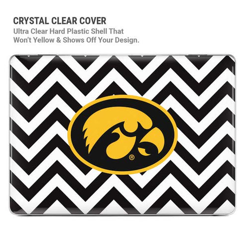 University of Iowa Hawkeyes Chevron Print MacBook Air 15in (2023-2025) Case plus Skin